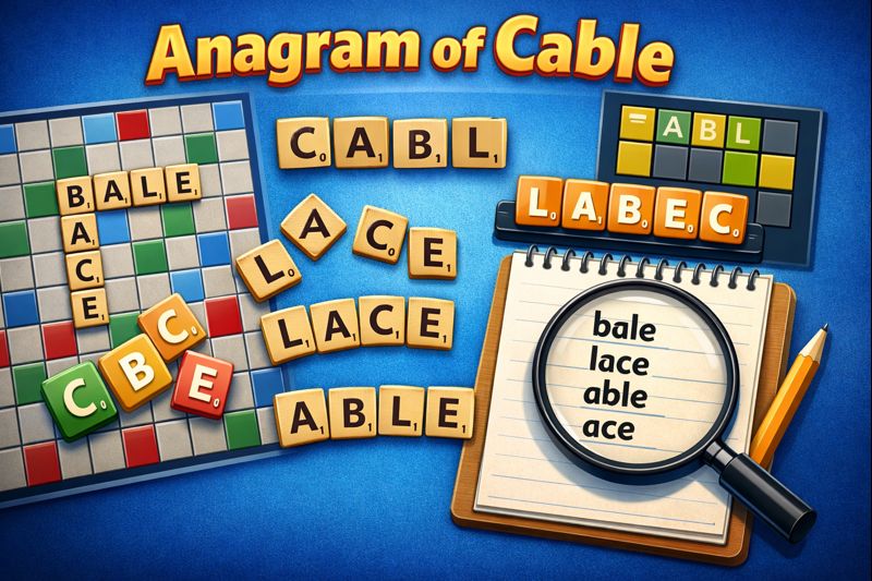 anagram of cable